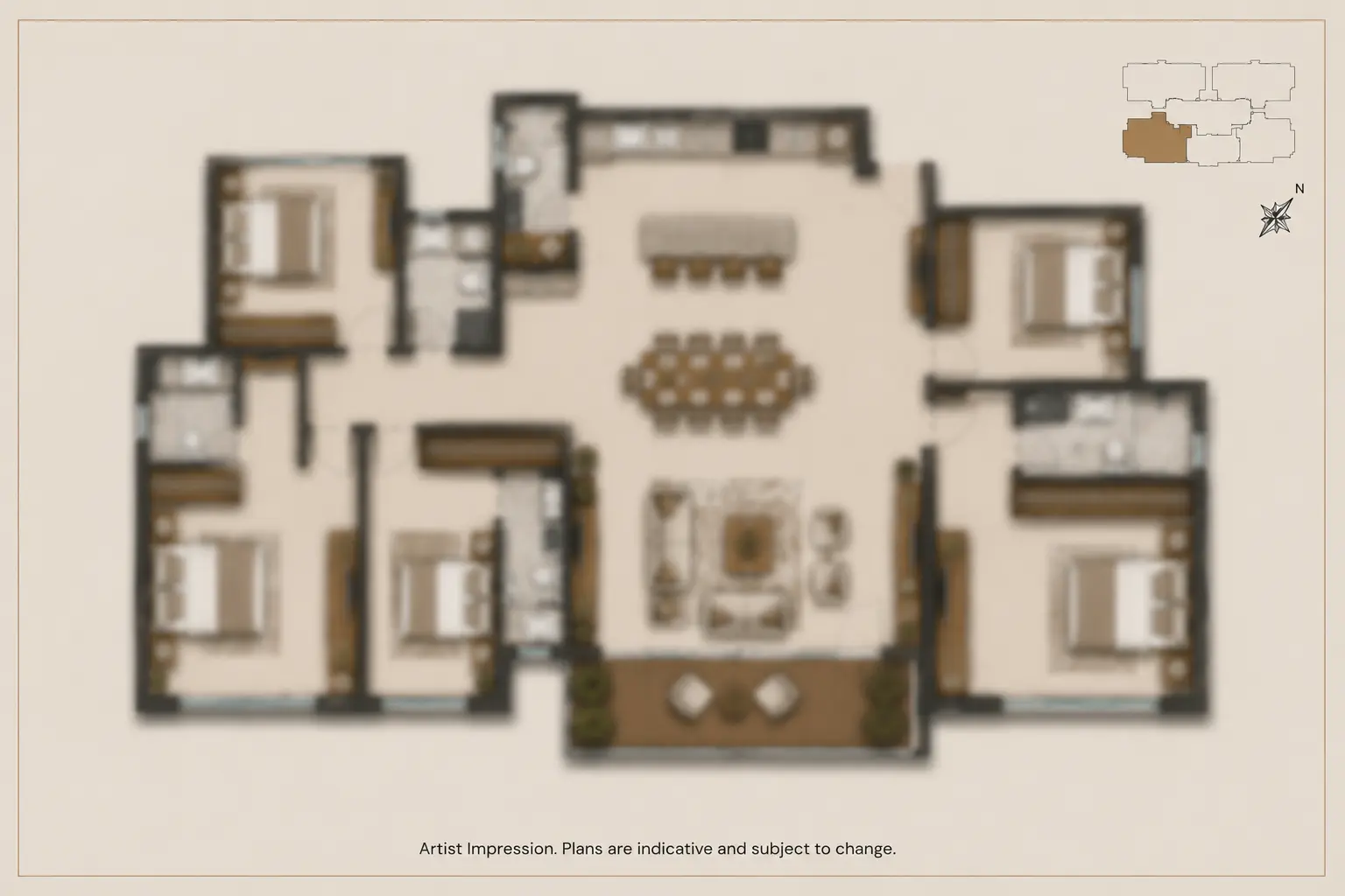 3 BHK Floor Plan